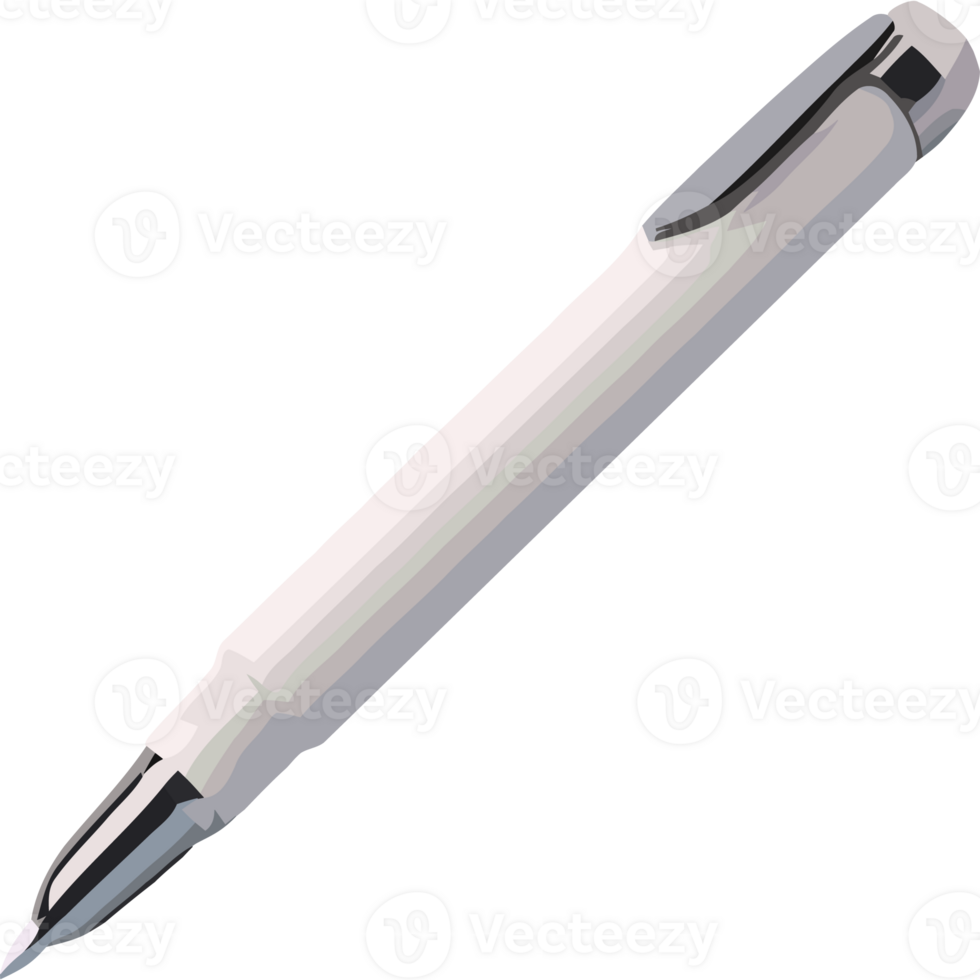 une blanc stylo sur une noir Contexte png