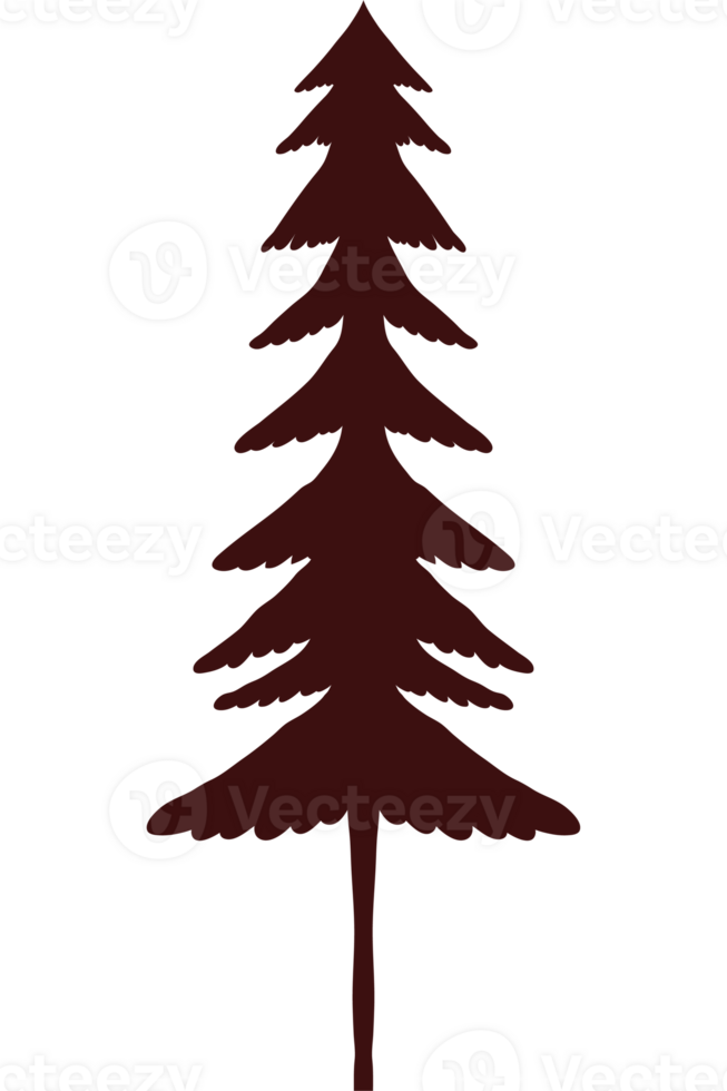 A pine tree with a black background png