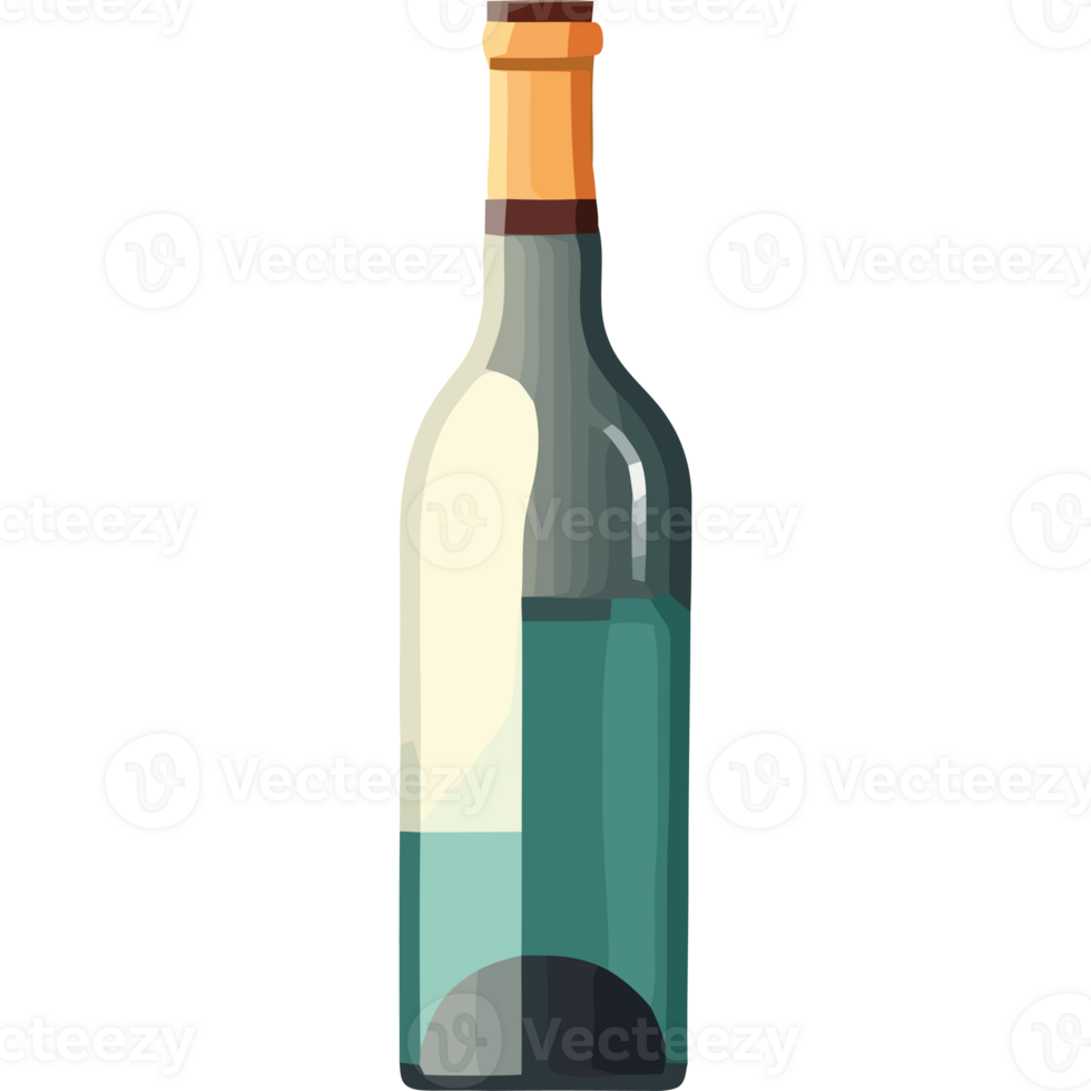 A bottle of wine is shown on a black background png