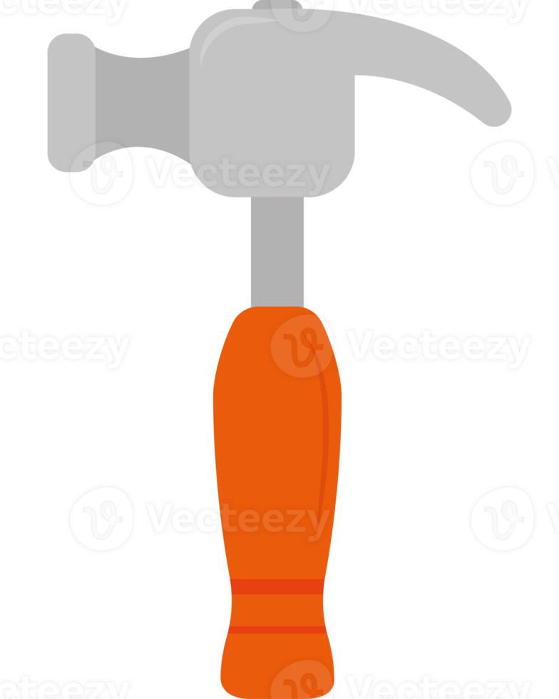 A hammer with a handle on a black background png