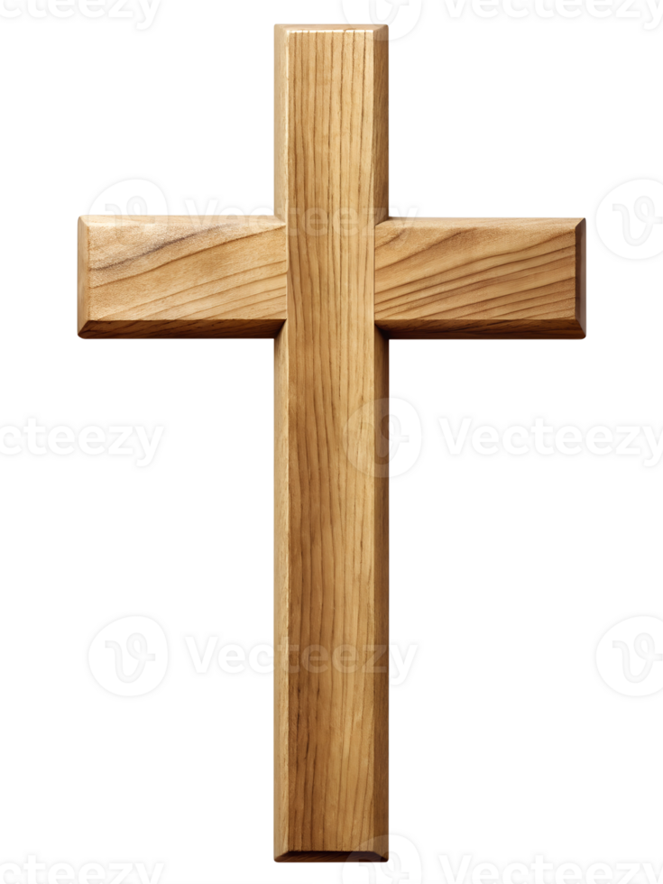di legno attraversare visualizzato su un' neutro sfondo, isolato trasparente png