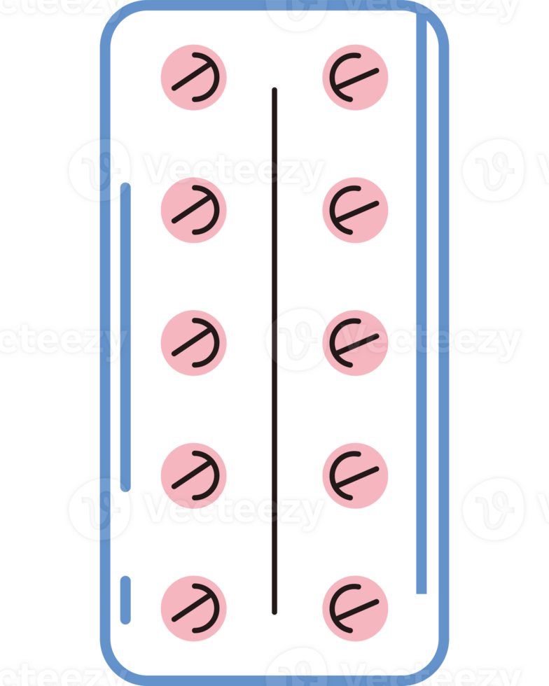 A pill with four pills in it png