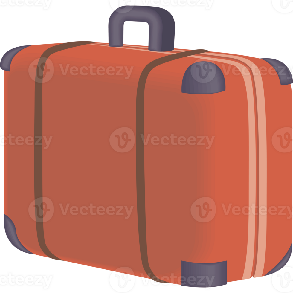 A suitcase is shown on a black background png