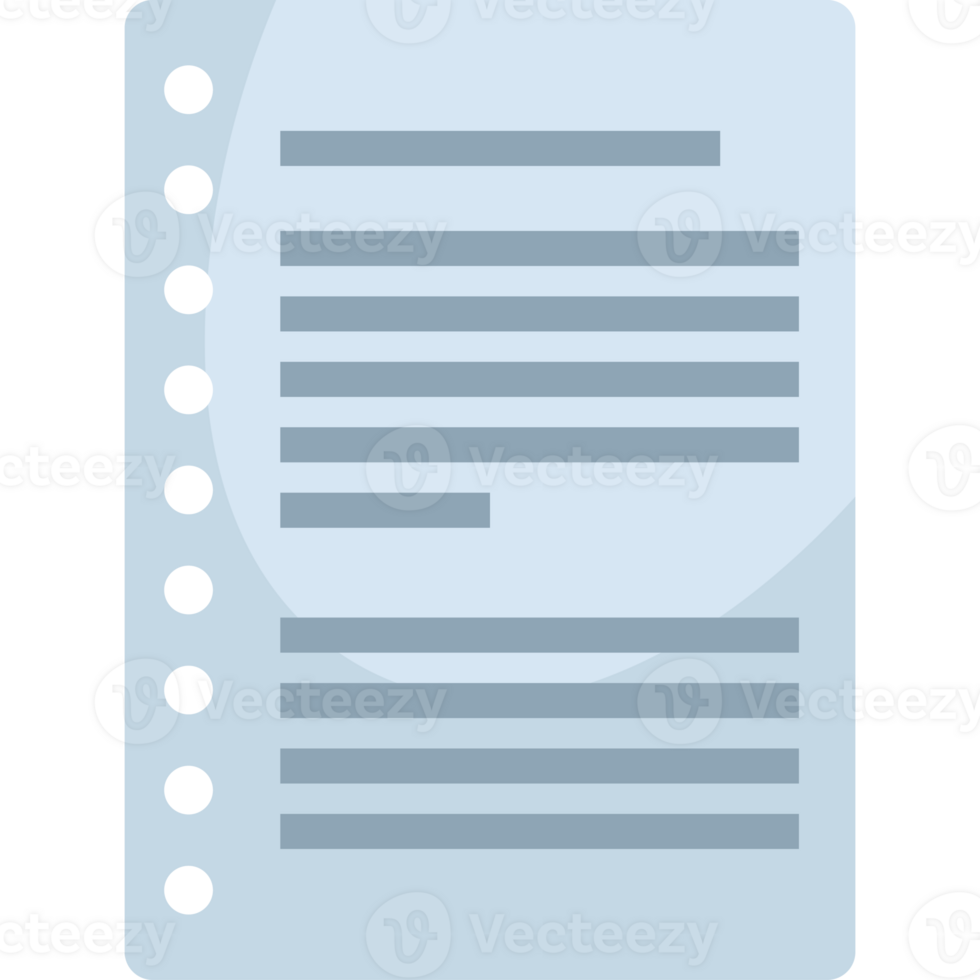 A blank document with a black outline png