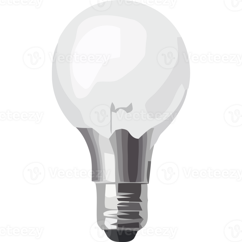 A light bulb is shown on a black background png