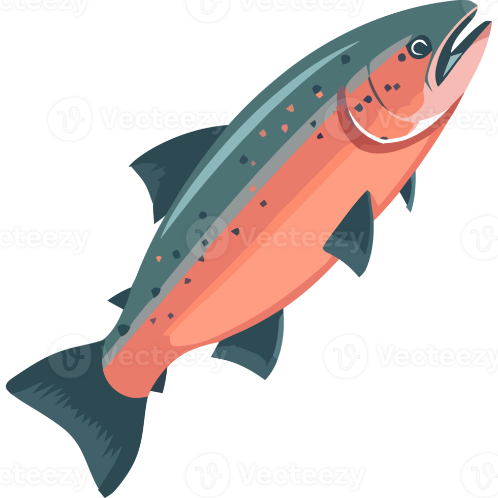 A fish with a black background and orange fins png