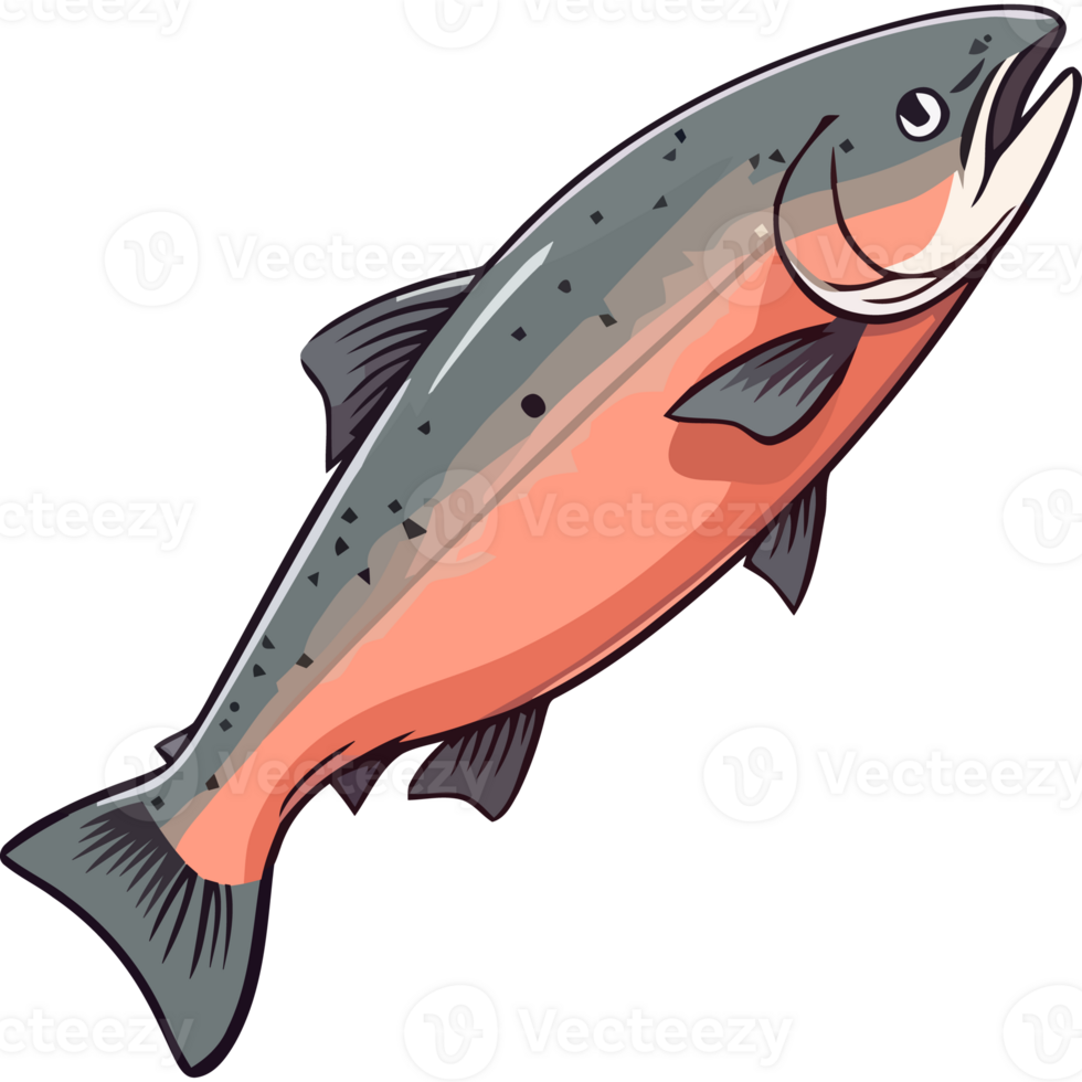 A fish with a black background and orange fins png