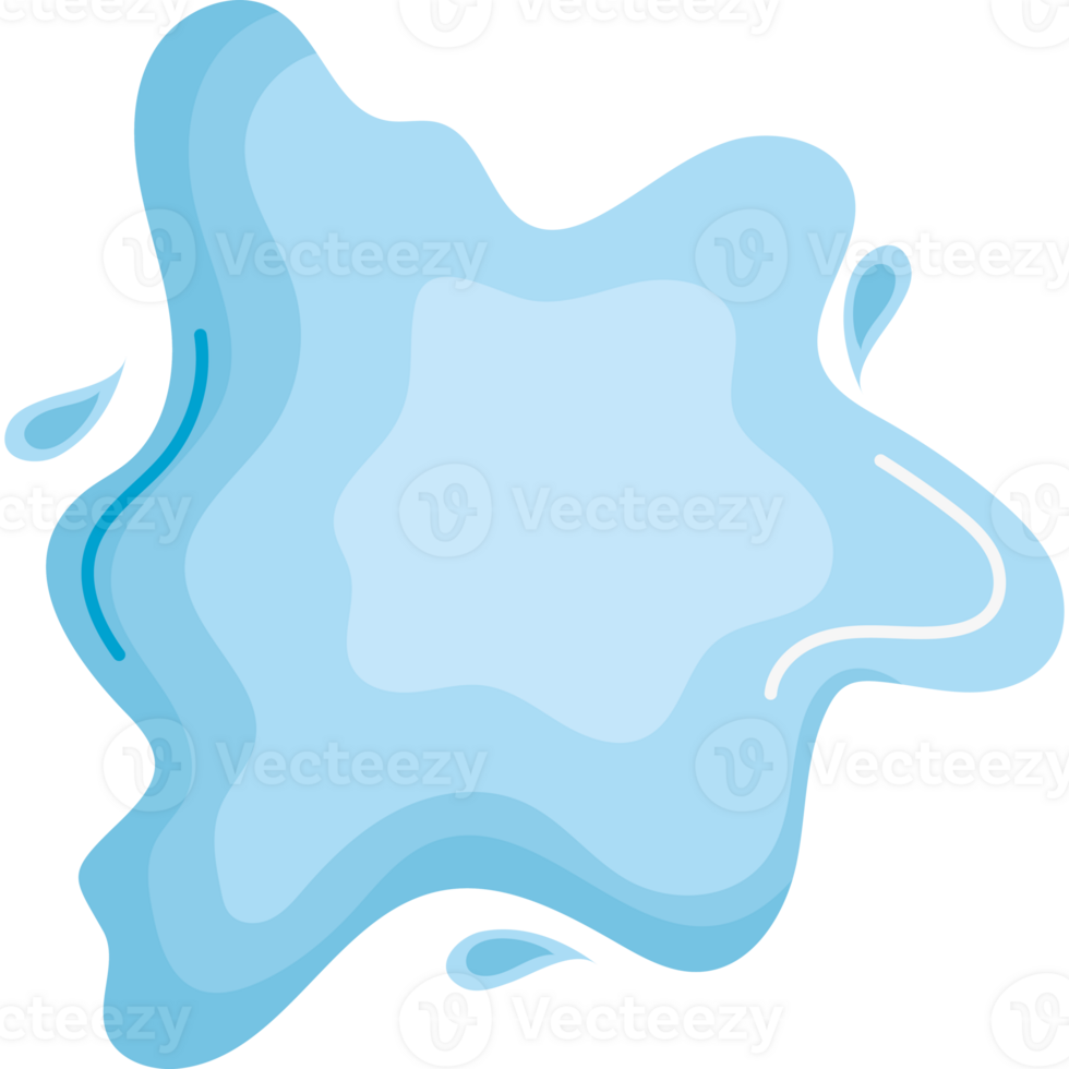 A blue splash of water on a black background png