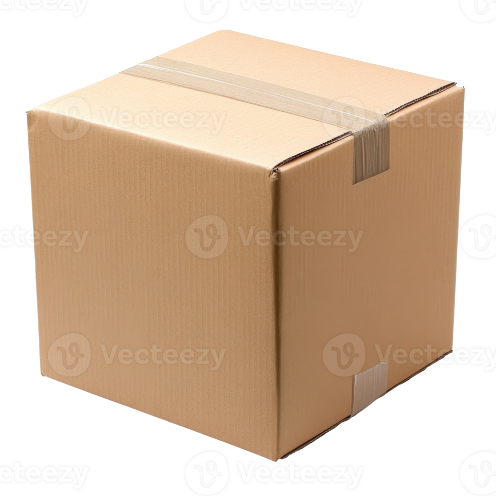 Home delivery in a sealed box, cut out transparent png