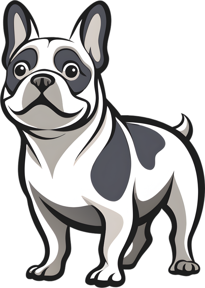 Charming Cartoon Frenchie for Nursery Decor. . png