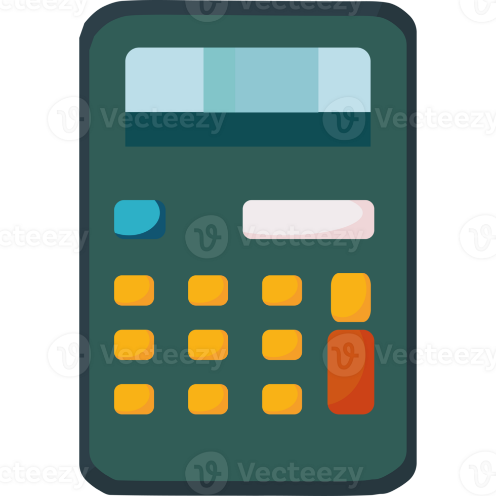 A calculator icon on a black background png