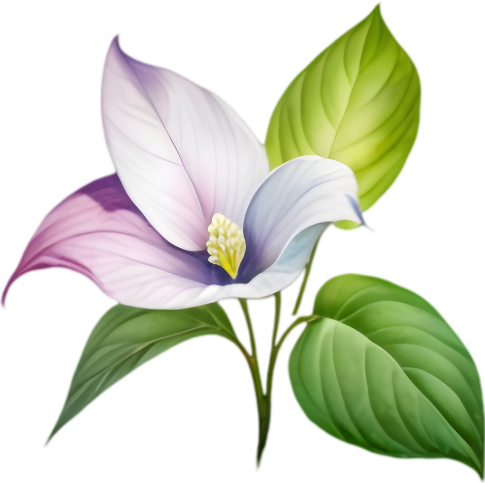 Stunning Trillium Flower Graphics for Print. . png
