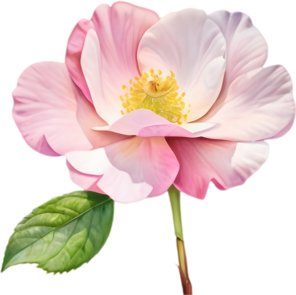 Stunning Wild Rose Flower Art for Blogs. . png