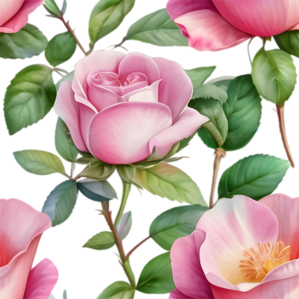 Wild Rose Clipart for Botanical Art Projects. . png