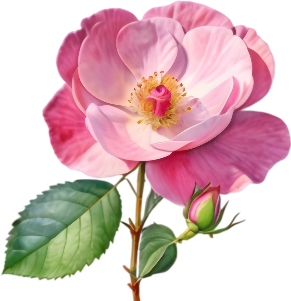 Charming Wild Rose Illustrations for Childrens Books. . png