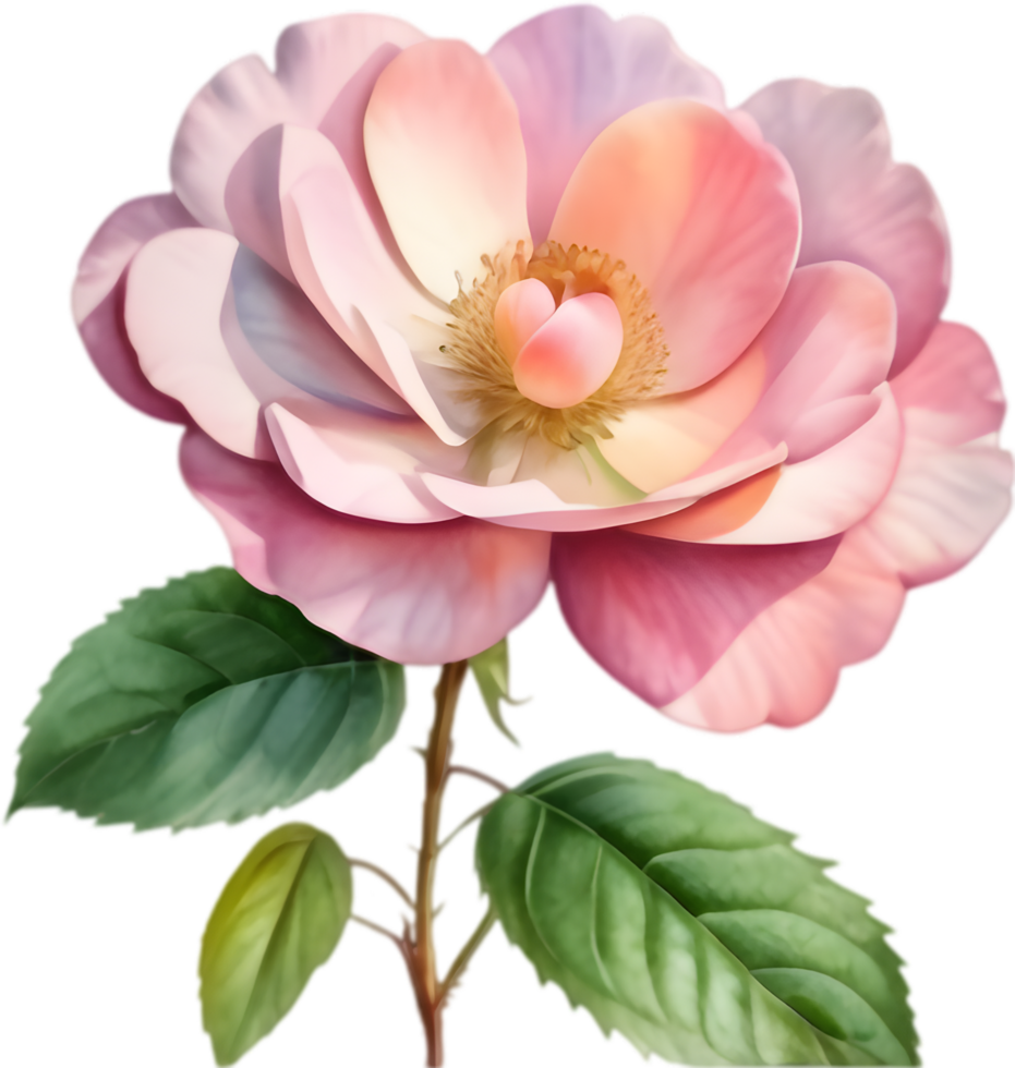 Beautiful Wild Rose Illustrations for Wall Art. . png