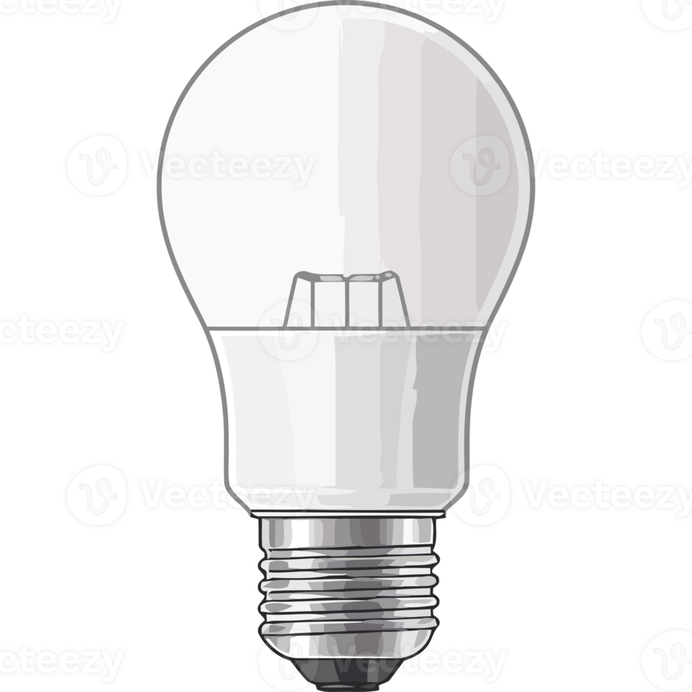 A light bulb is shown on a black background png