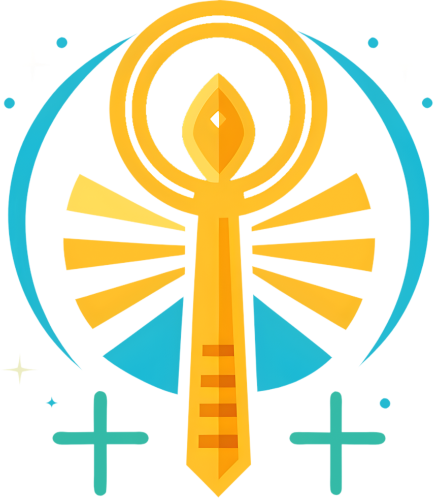 Golden Ankh Design, Symbol of Unity. . png