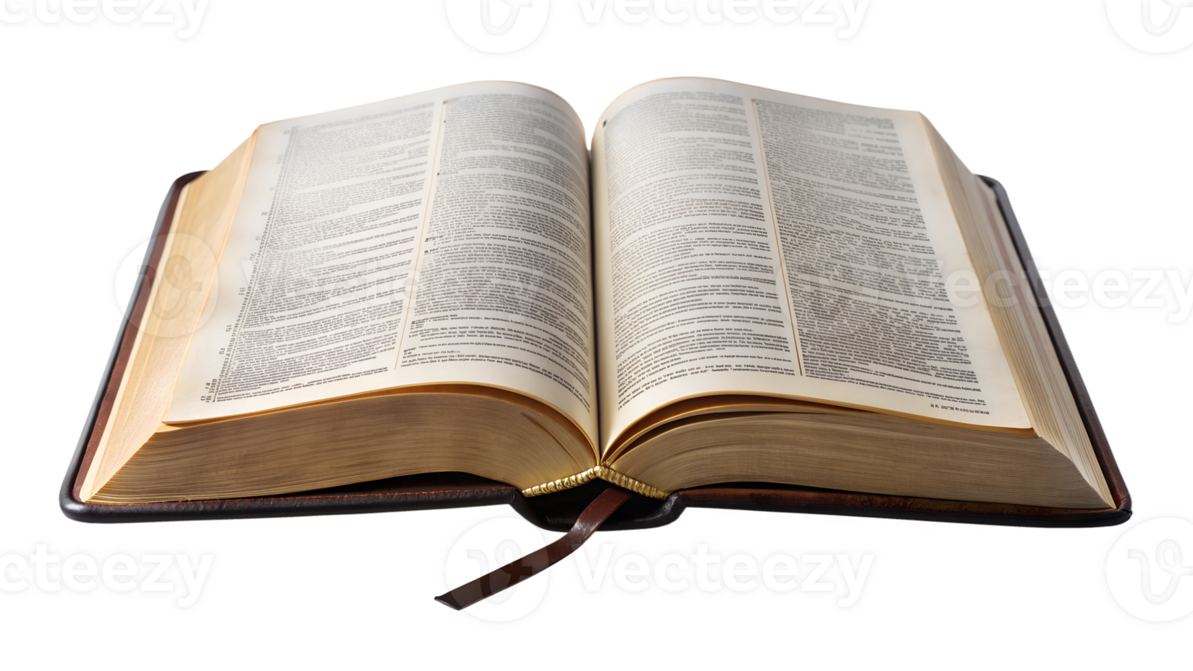 An open dictionary with broad definitions, cut out transparent png