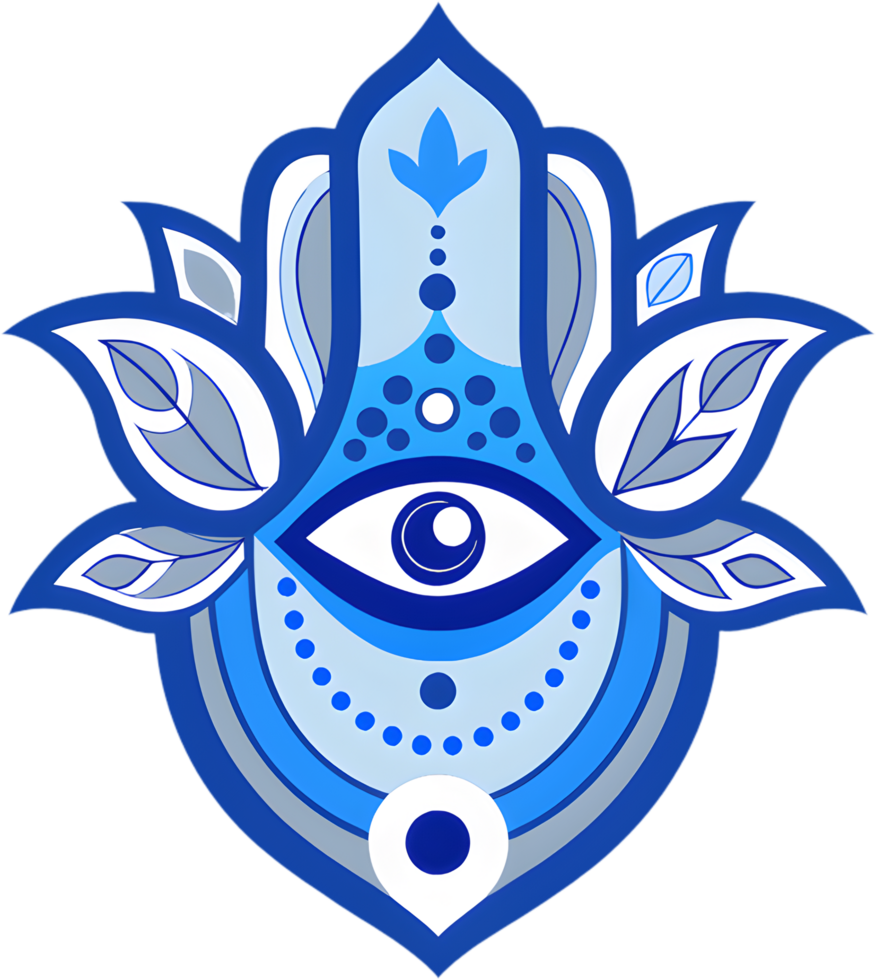 Hamsa amulet clipart, ideal for home decor, crafting, and scrapbooking. . png