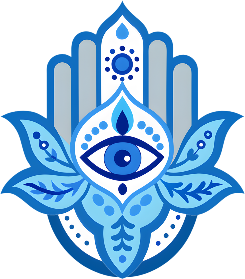 Hamsa amulet clipart, ideal for various crafting projects and uses. . png