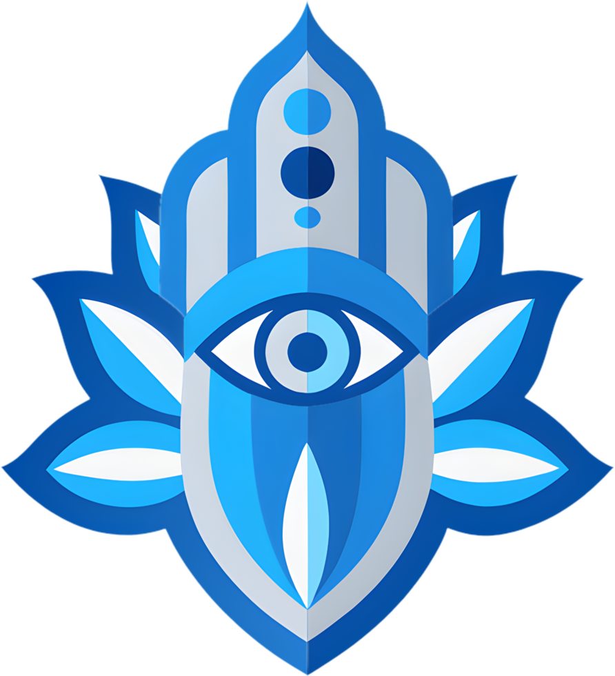 Hamsa amulet clipart, versatile for various home decor projects. . png