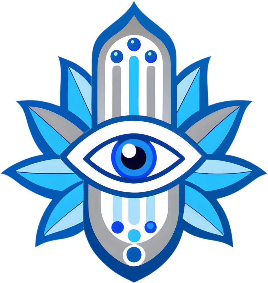 Hamsa amulet clipart, versatile for various applications. . png