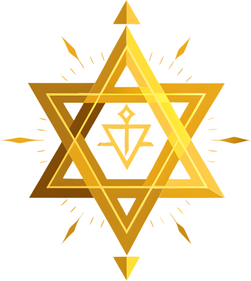 Versatile Star of David Clipart for DIY. . png