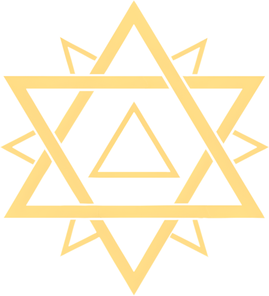 Charming Star of David Amulet Clipart Graphics. . png