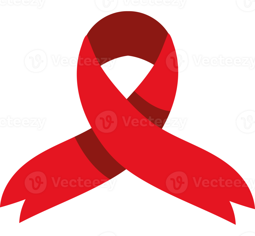 Red ribbon with a black background png