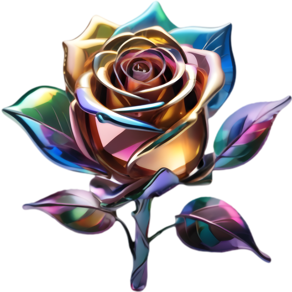 Glimmering Rose Crystal Render. . png