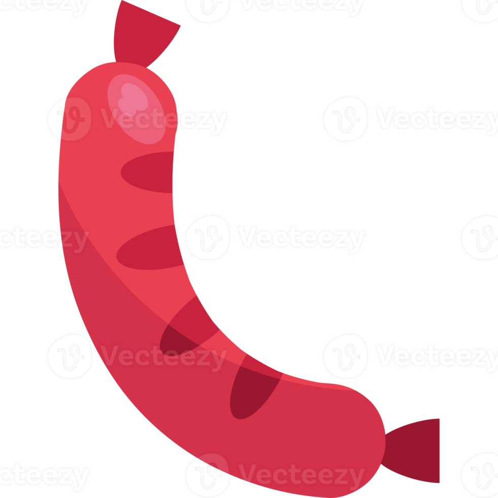 A sausage is shown on a black background png