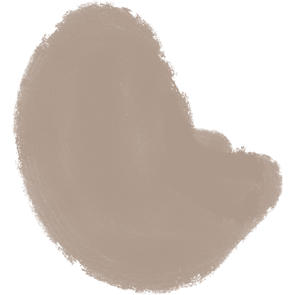 A simple brown illustration highlighting a raw textured form with soft borders png