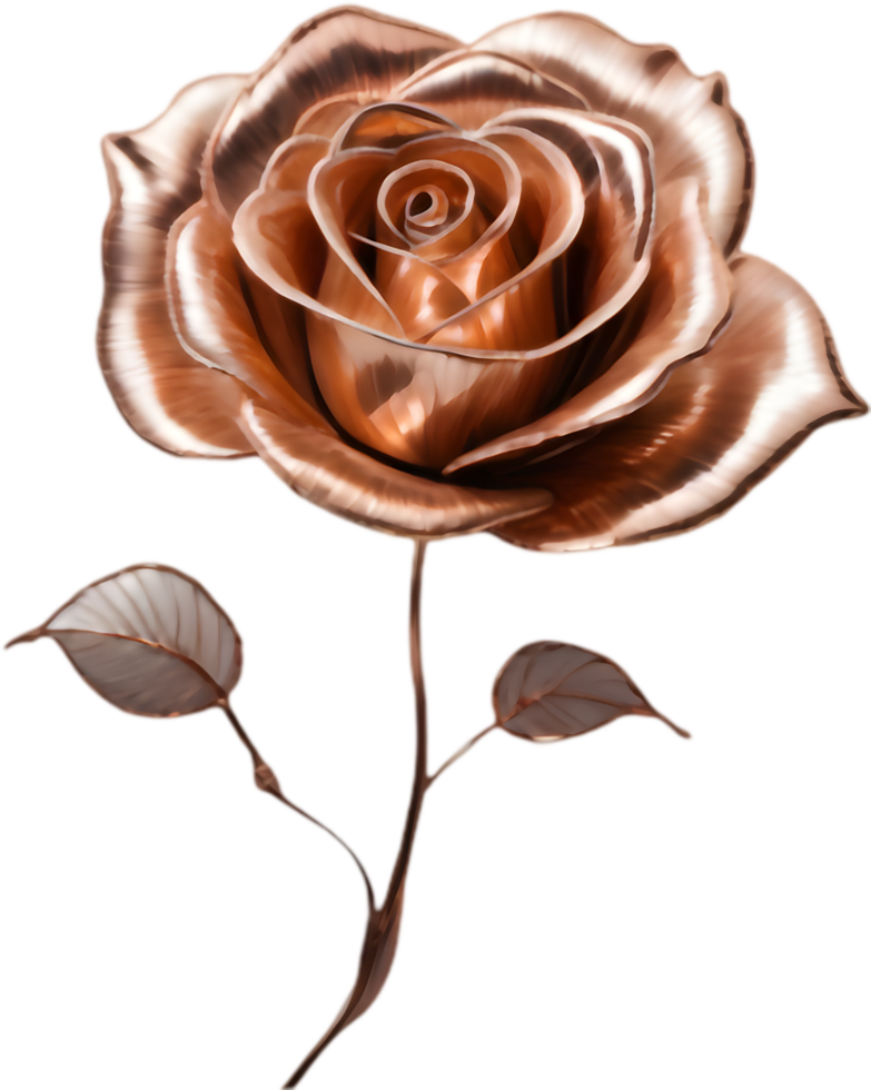 Decorative Twisted Copper Wire Rose for Events. . png