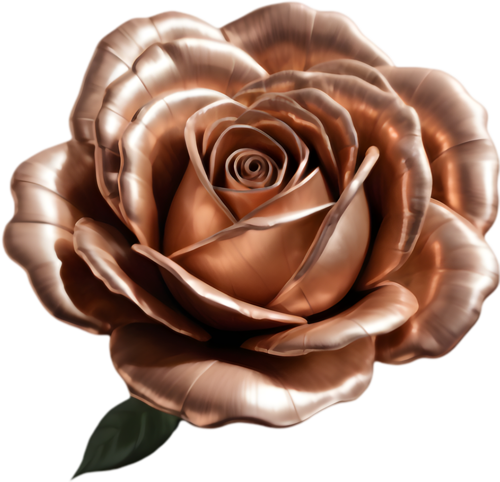 Striking Copper Wire Rose for Creative Projects. . png