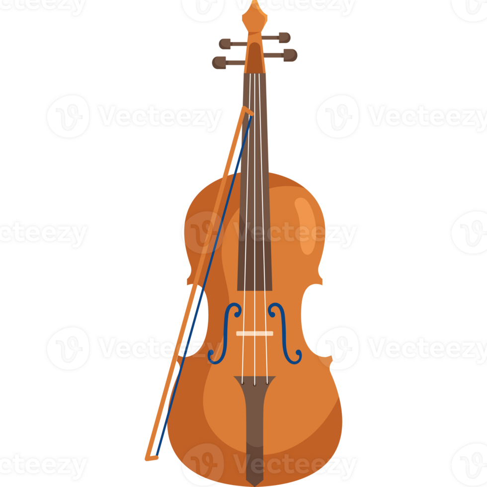 A violin on a black background png