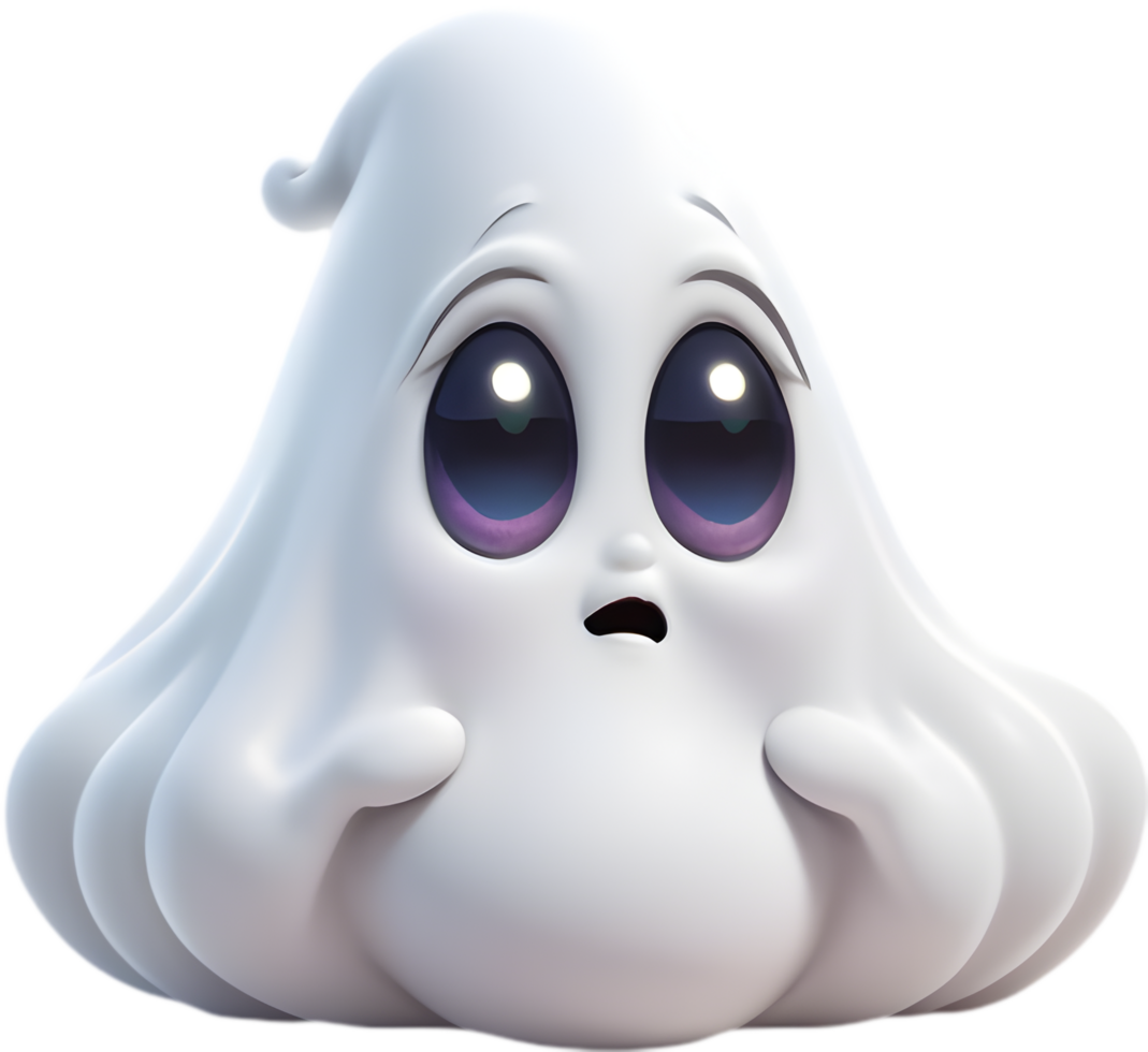 Ghostly presence enveloped in warm, fuzzy throw . png