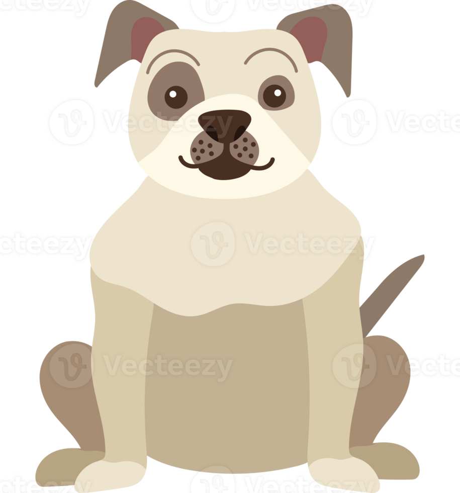 A cartoon dog sitting on a black background png