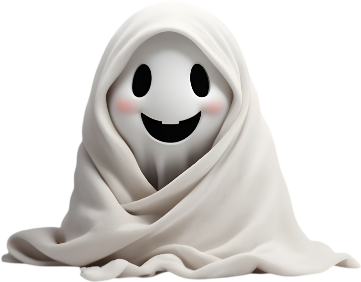 Spectral being swaddled in soft, plush throw . png
