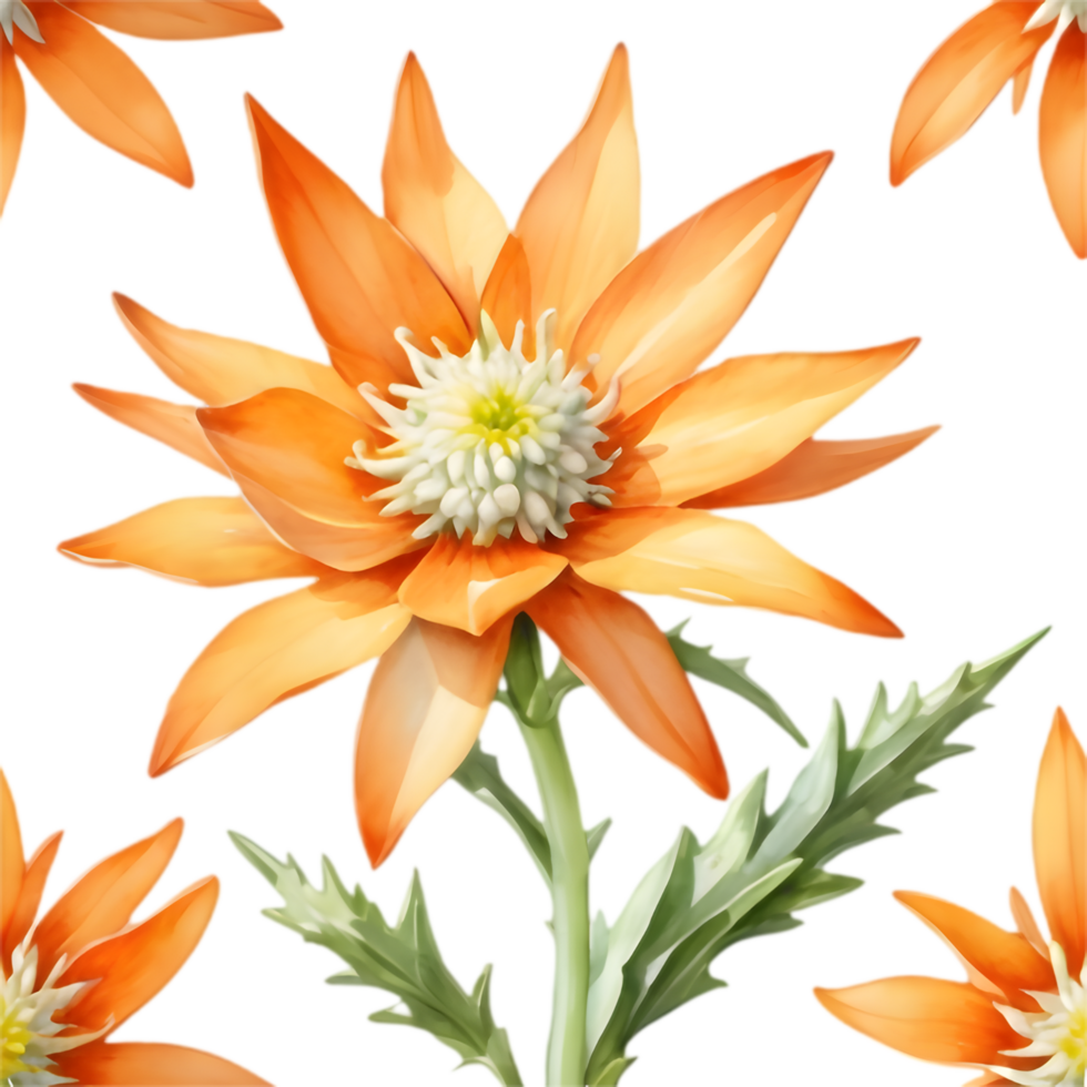 Majestic Edelweiss Bloom Alpine Symbol Image. . png