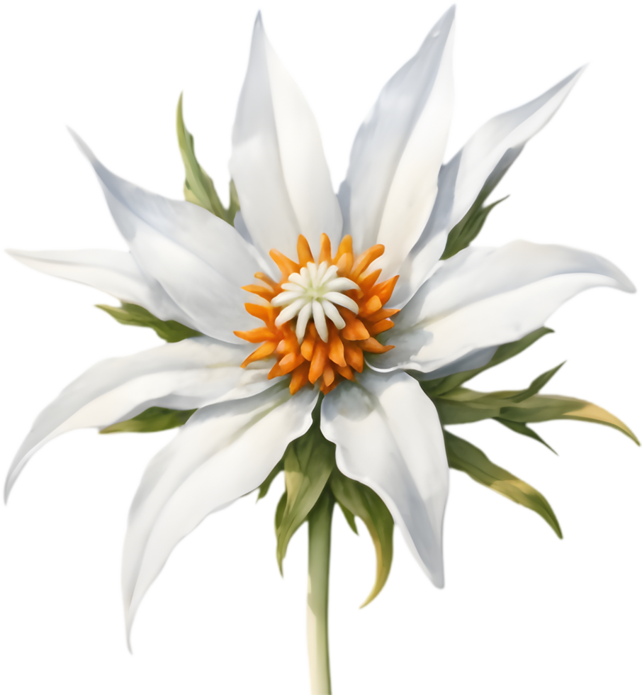 Harmonious Edelweiss Flower Alpine Serenity Picture. . png