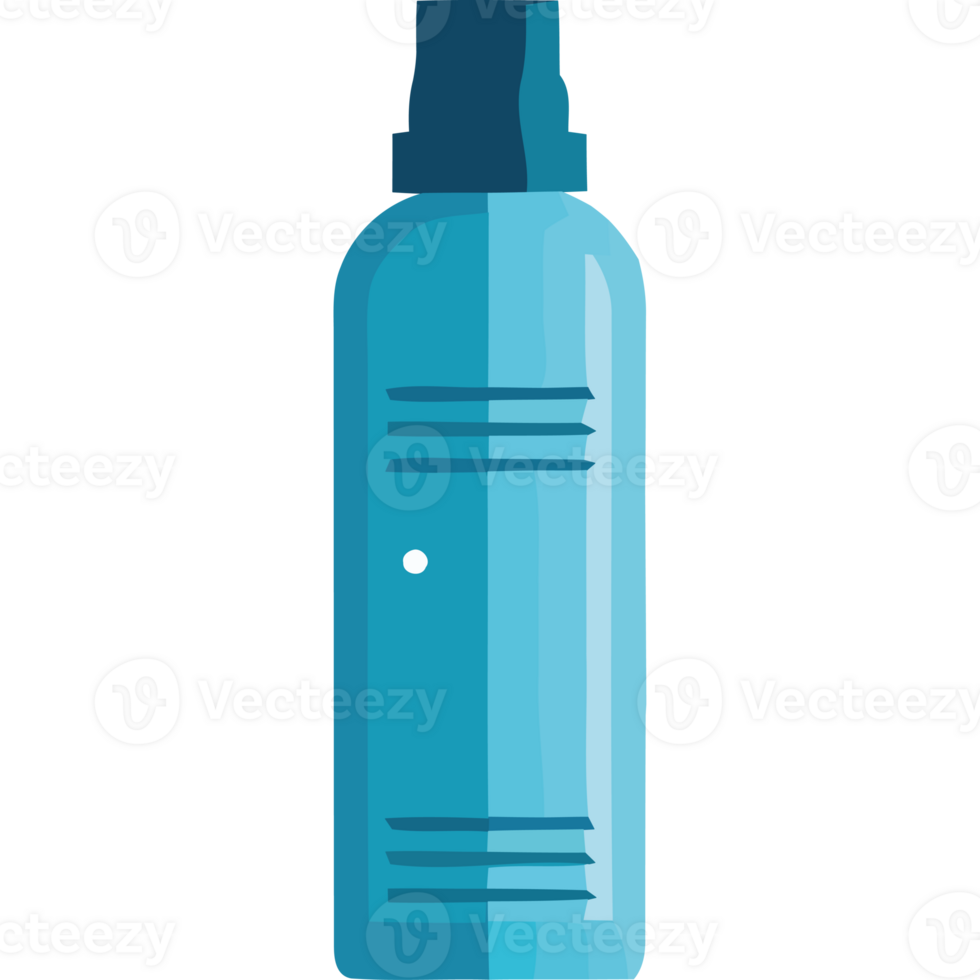 A blue spray bottle on a black background png