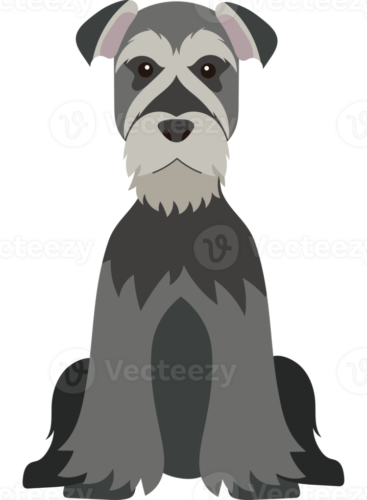 A cartoon dog sitting on a black background png