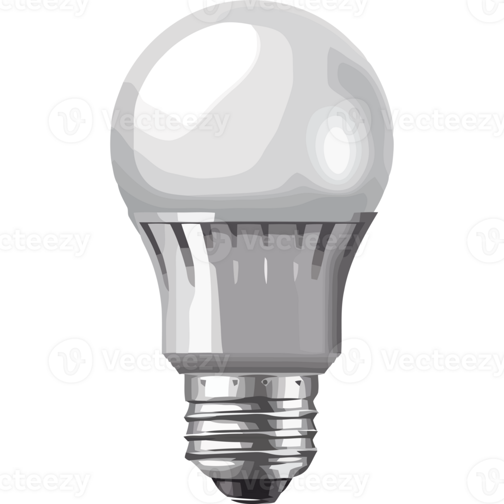 A light bulb is shown on a black background png