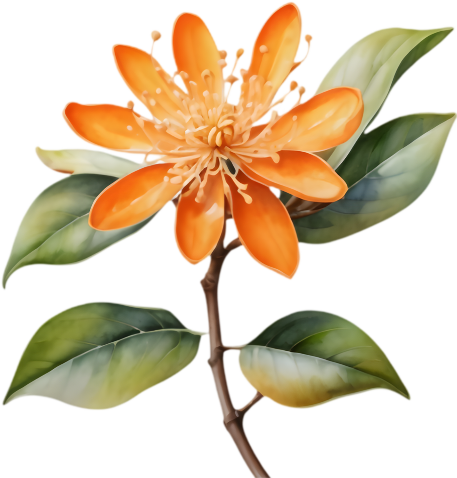 Kinmokusei Flower, Japans Fragrant Fall Icon. . png