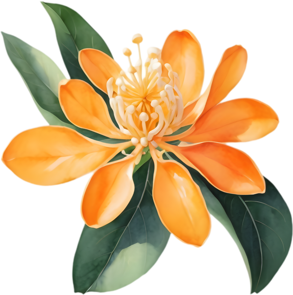 Sweet Olive Kinmokusei in Warm Colors. . png