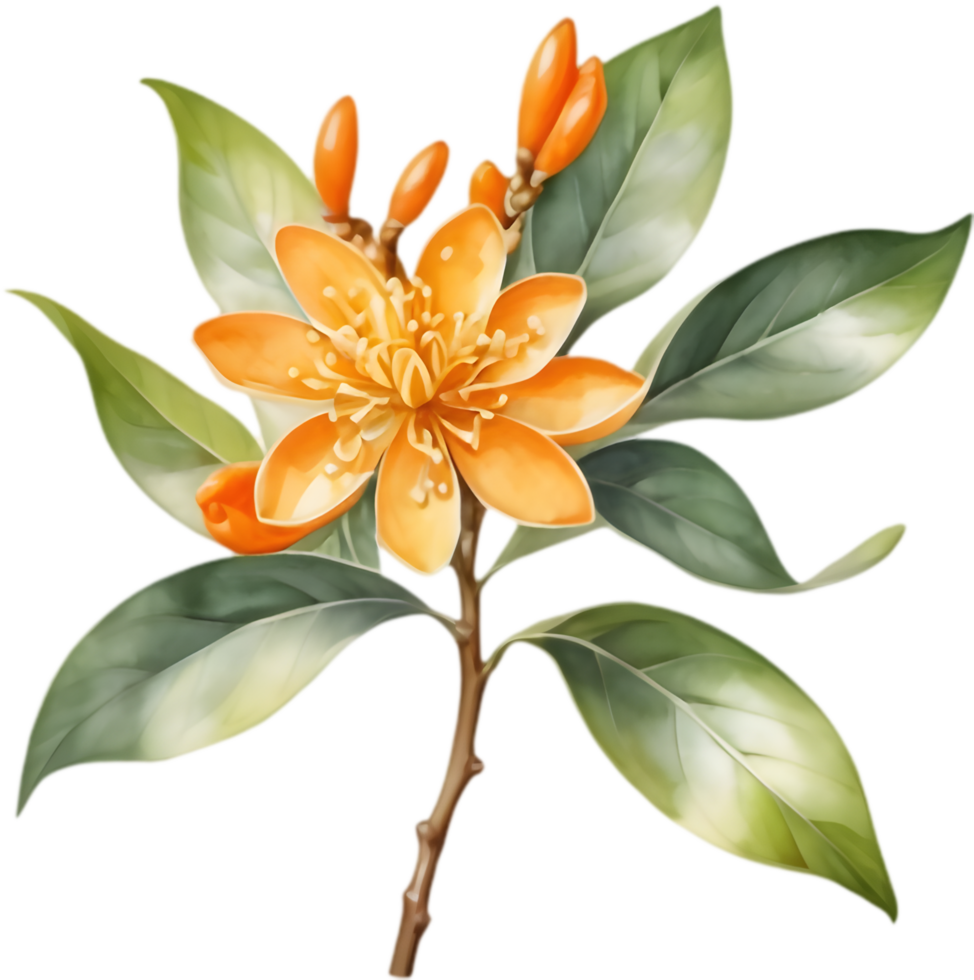 Autumns Treasure, Kinmokusei Flower Close-up. . png