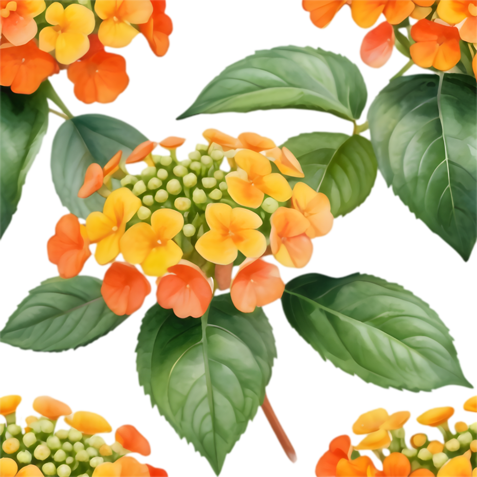 Captivating Lantana Floral Clipart Design. . png
