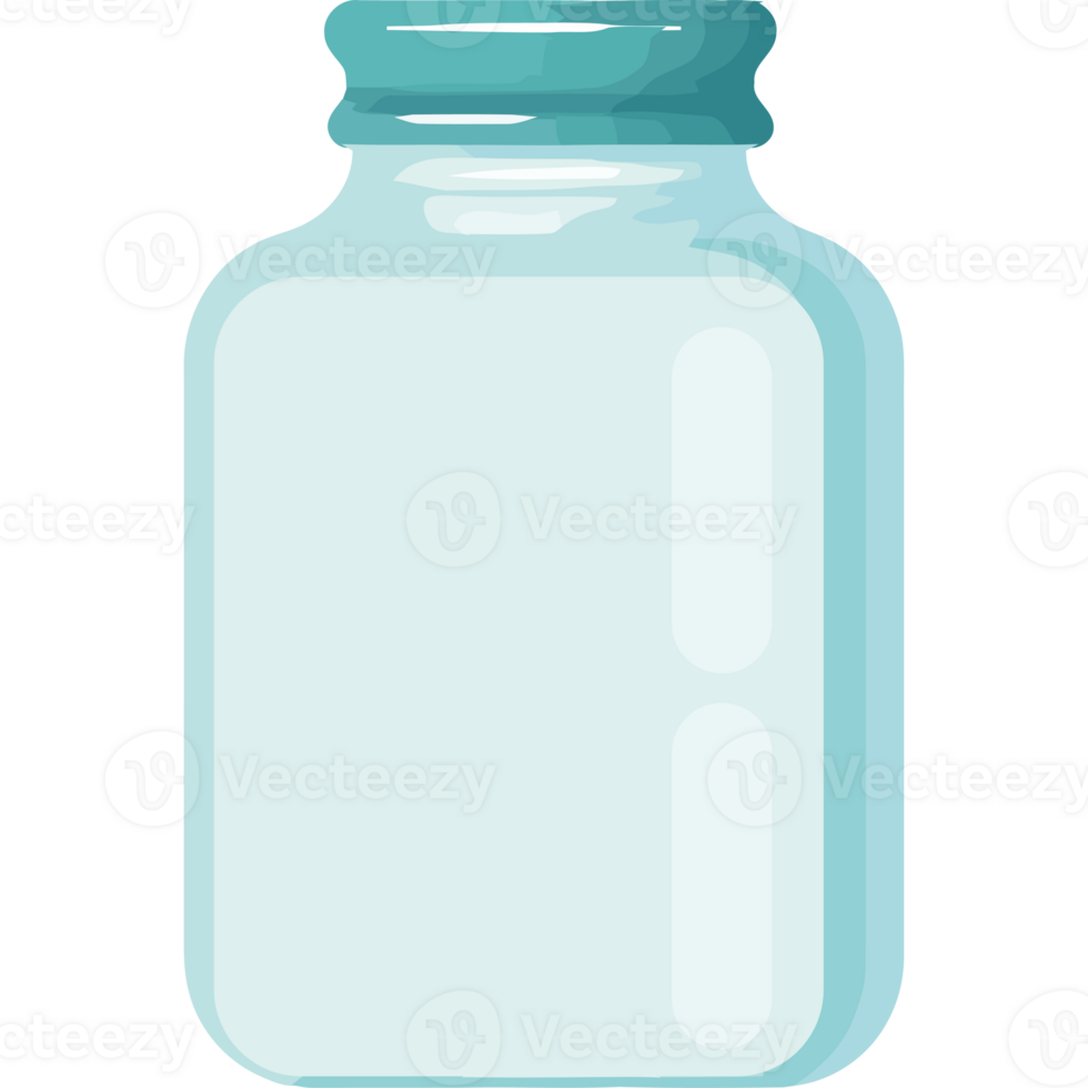 A glass jar with a lid on a black background png