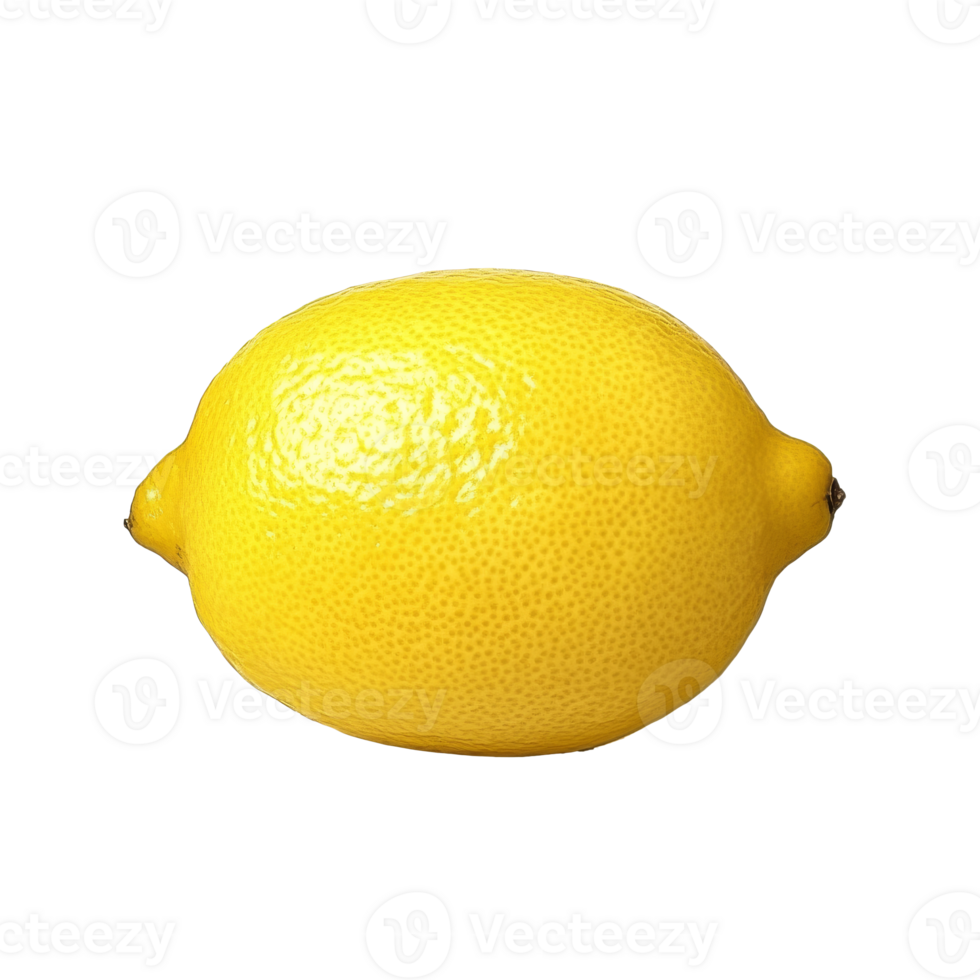 Fresh yellow lemon on a white background isolated transparent png